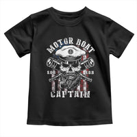 Motor Boat Captain Toddler T Shirt Patriotic American Flag
