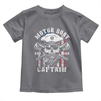 Motor Boat Captain Toddler T Shirt Patriotic American Flag