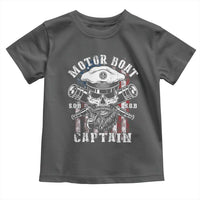 Motor Boat Captain Toddler T Shirt Patriotic American Flag