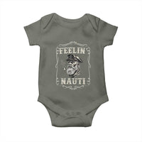 Boat Captain Baby Onesie Feelin Nauti Pontoon Sailing Sailor