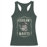 Boat Captain Racerback Tank Top Feelin Nauti Pontoon Sailing Sailor