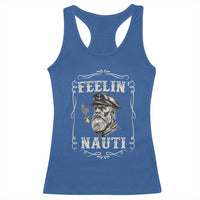 Boat Captain Racerback Tank Top Feelin Nauti Pontoon Sailing Sailor