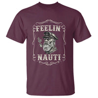 Boat Captain T Shirt Feelin Nauti Pontoon Sailing Sailor