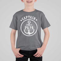 Captain Papa T Shirt For Kid Lake Sailor Boating