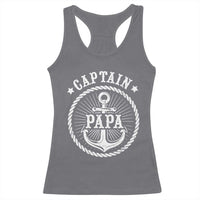 Captain Papa Racerback Tank Top Lake Sailor Boating