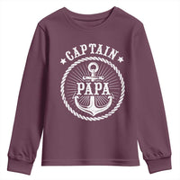 Captain Papa Youth Sweatshirt Lake Sailor Boating