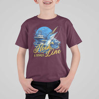 Fishing Boat T Shirt For Kid Hook Line and Sinker