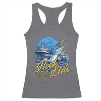 Fishing Boat Racerback Tank Top Hook Line and Sinker