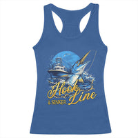 Fishing Boat Racerback Tank Top Hook Line and Sinker