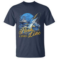 Fishing Boat T Shirt Hook Line and Sinker
