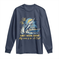 Fishing Boat Long Sleeve Shirt Fish More Worry Less