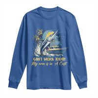 Fishing Boat Long Sleeve Shirt Fish More Worry Less