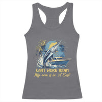 Fishing Boat Racerback Tank Top Fish More Worry Less