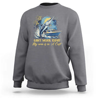Fishing Boat Sweatshirt Fish More Worry Less