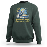 Fishing Boat Sweatshirt Fish More Worry Less