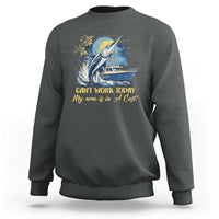 Fishing Boat Sweatshirt Fish More Worry Less
