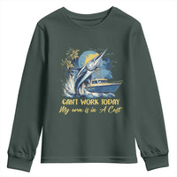 Fishing Boat Youth Sweatshirt Fish More Worry Less