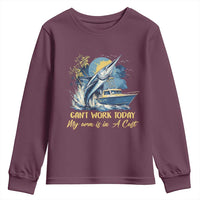 Fishing Boat Youth Sweatshirt Fish More Worry Less