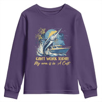 Fishing Boat Youth Sweatshirt Fish More Worry Less