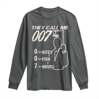 Funny Fishing Long Sleeve Shirt They Call Me 007 Fisherman
