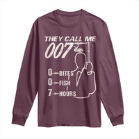 Funny Fishing Long Sleeve Shirt They Call Me 007 Fisherman