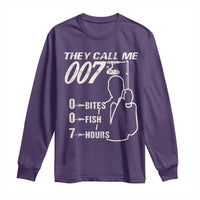 Funny Fishing Long Sleeve Shirt They Call Me 007 Fisherman