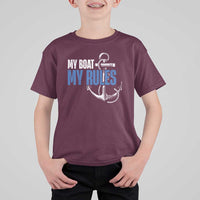 I'm The Captain T Shirt For Kid My Boat My Rules