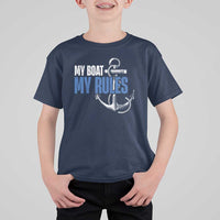 I'm The Captain T Shirt For Kid My Boat My Rules
