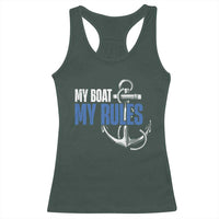 I'm The Captain Racerback Tank Top My Boat My Rules