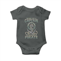 Funny Work Like A Captain Baby Onesie Play Like A Pirate