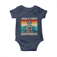 Funny Raccoon Captain Baby Onesie I Run A Tight Shipwreck