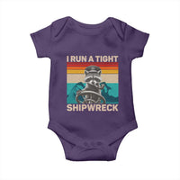 Funny Raccoon Captain Baby Onesie I Run A Tight Shipwreck