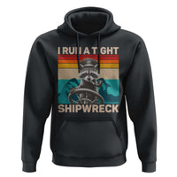 Funny Raccoon Captain Hoodie I Run A Tight Shipwreck