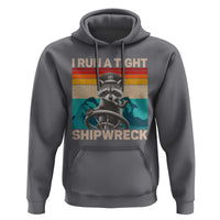 Funny Raccoon Captain Hoodie I Run A Tight Shipwreck