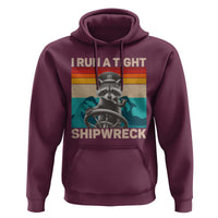 Funny Raccoon Captain Hoodie I Run A Tight Shipwreck