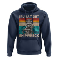 Funny Raccoon Captain Hoodie I Run A Tight Shipwreck