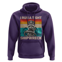 Funny Raccoon Captain Hoodie I Run A Tight Shipwreck