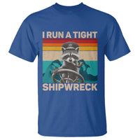 Funny Raccoon Captain T Shirt I Run A Tight Shipwreck