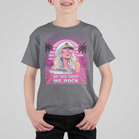 Yacht Rock Party T Shirt For Kid On This Yacht We Rock Boating Lady Captain