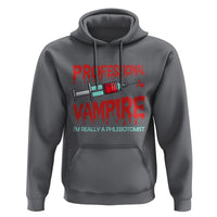 Funny Phlebotomist Professional Vampire Hoodie - Wonder Print Shop