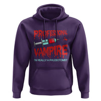 Funny Phlebotomist Professional Vampire Hoodie - Wonder Print Shop