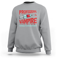 Funny Phlebotomist Professional Vampire Sweatshirt - Wonder Print Shop