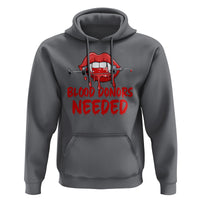 Blood Donors Needed Funny Vampire Lip Hoodie - Wonder Print Shop