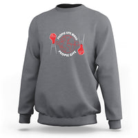 Blood Donor Sweatshirt People Live When People Give - Wonder Print Shop