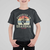 Retro Promoted To Grandma est 2025 T Shirt For Kid