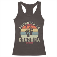 Retro Promoted To Grandma est 2025 Racerback Tank Top