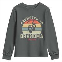 Retro Promoted To Grandma est 2025 Youth Sweatshirt