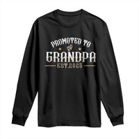 Retro Promoted To Grandpa est 2025 Long Sleeve Shirt