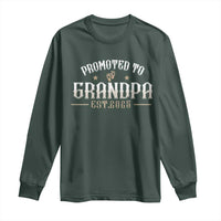 Retro Promoted To Grandpa est 2025 Long Sleeve Shirt