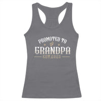 Retro Promoted To Grandpa est 2025 Racerback Tank Top